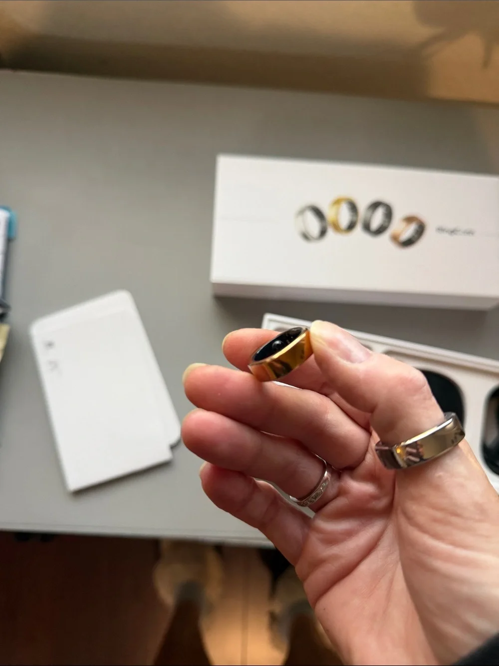 RingConn Smart Health & Activity Ring — Silver, Gold, Black, Rose Gold. Free app